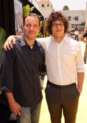 Kirk De Micco and Andy Samberg at event of Space Chimps (2008)
