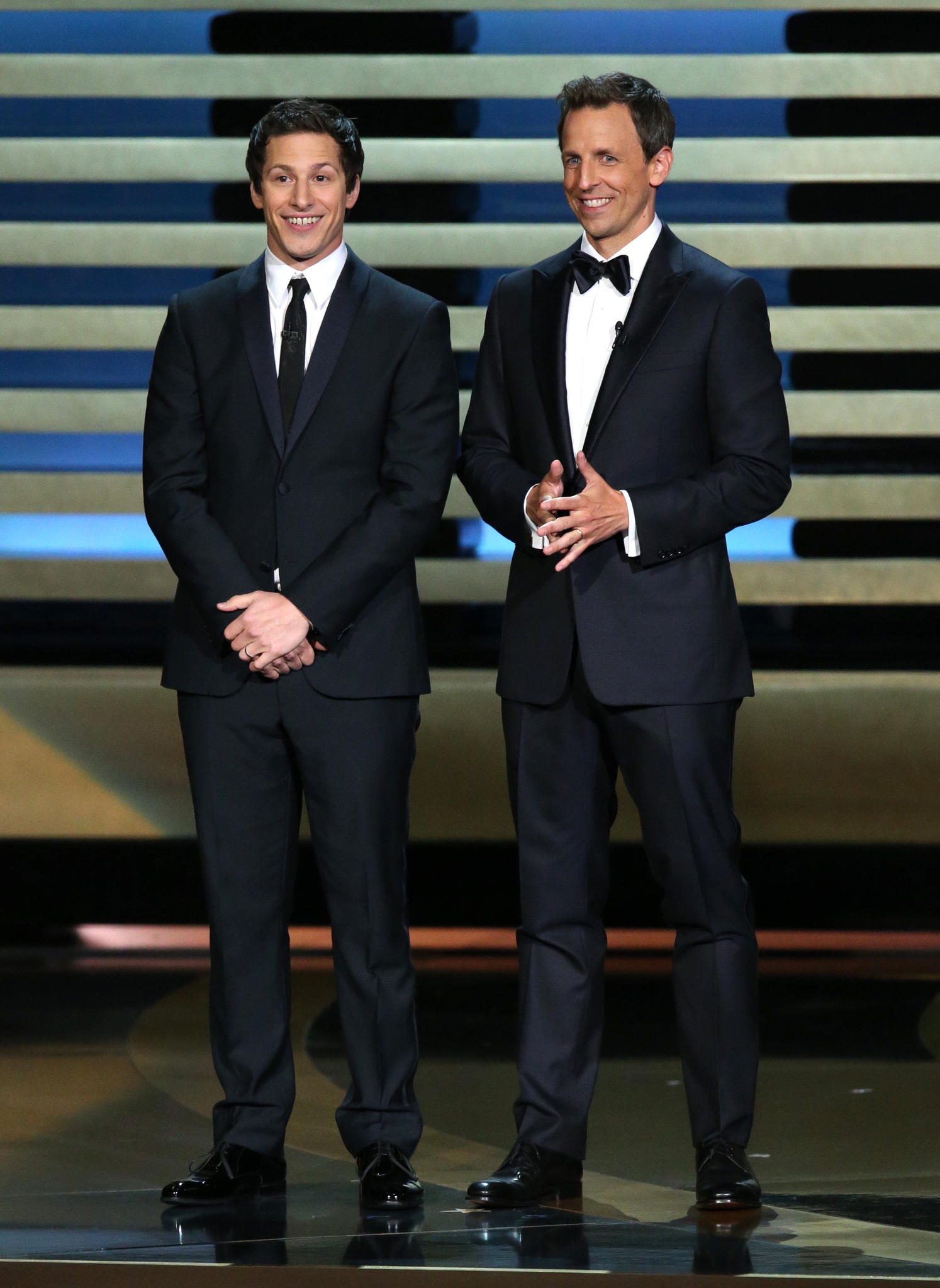 Seth Meyers and Andy Samberg at event of The 66th Primetime Emmy Awards (2014)