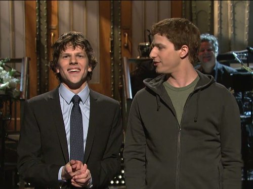 Still of Jesse Eisenberg and Andy Samberg in Saturday Night Live (1975)