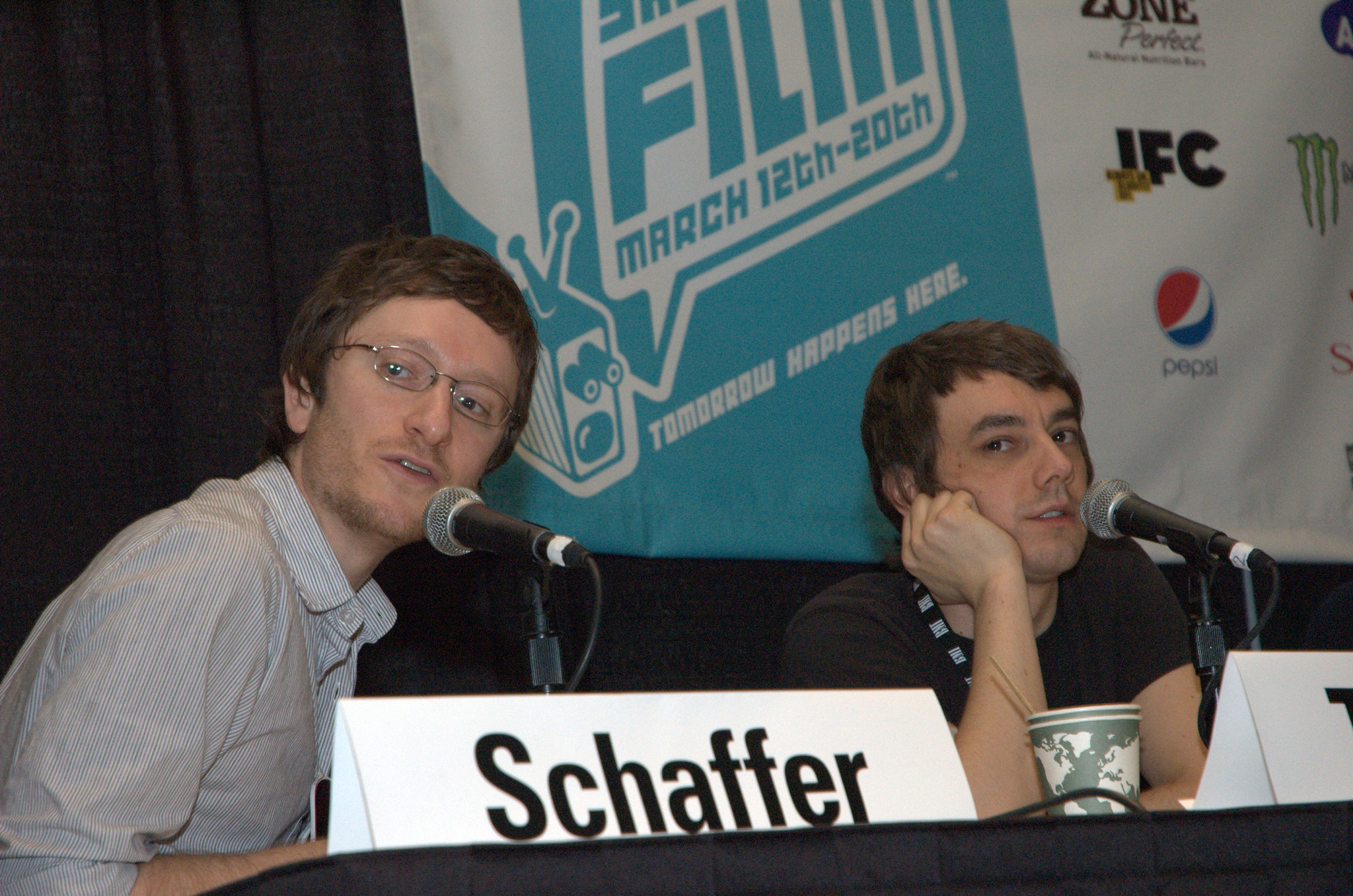 Jorma Taccone and Akiva Schaffer at event of MacGruber (2010)