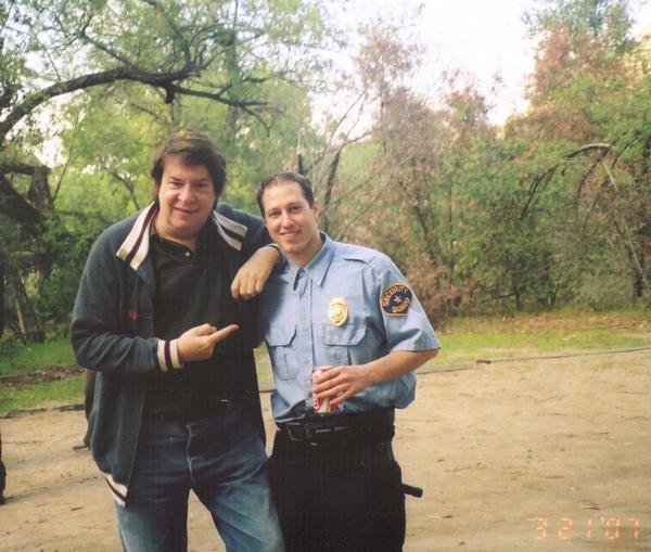 Director Jim Wynorski with Eric Spudic.