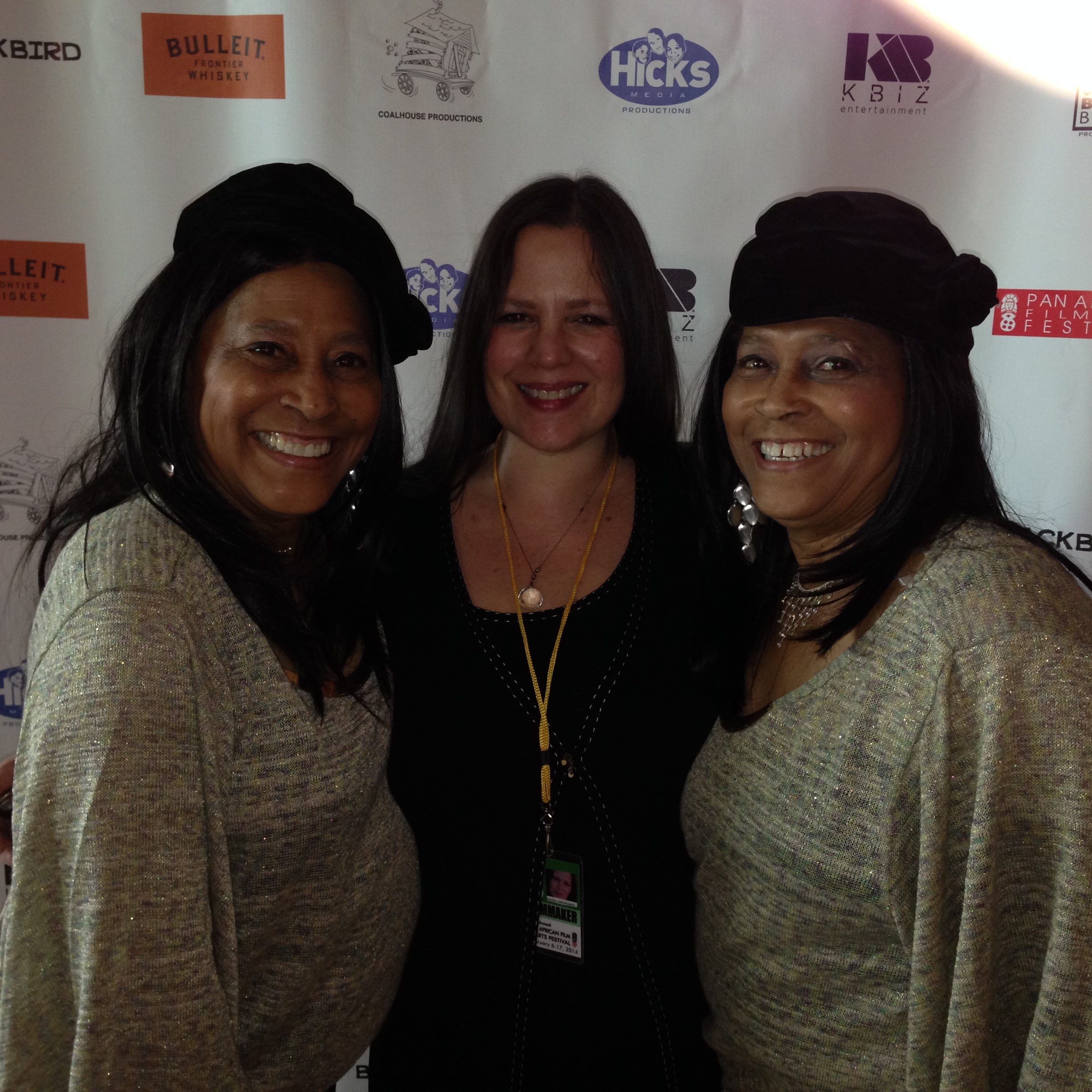 At The PanAfrican Film Festival 2014 with Monica Calhoun's lovely Mom and Aunt, Lorine and Lorice.