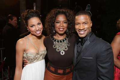 Oprah Winfrey, Jurnee Smollett-Bell and Nate Parker at event of The Great Debaters (2007)