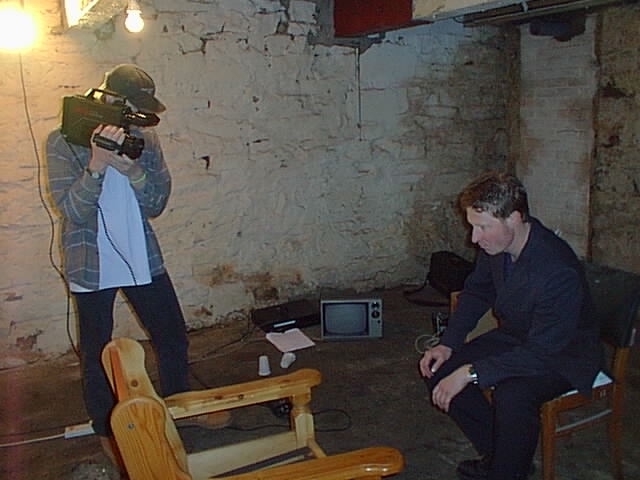 Shaun Carter and David Lamb still from The Carrier Wave, first internet feature length film.