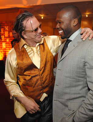 Mickey Rourke and 50 Cent at event of The Wrestler (2008)