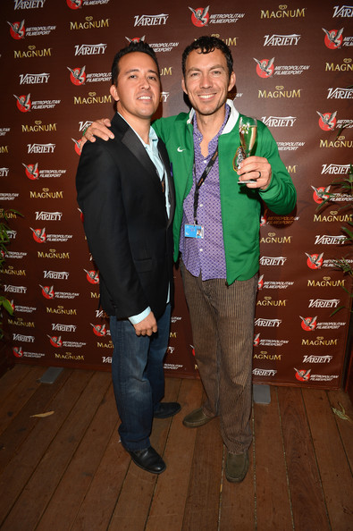 With Director / Writer Stu Escobedo Altman at a Variety Party in Cannes 2014.
