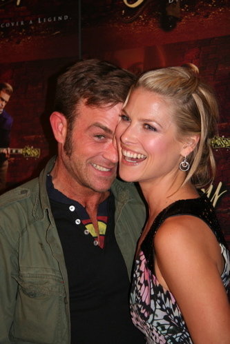 Waylon Payne and Ali Larter at the premiere for Crazy.
