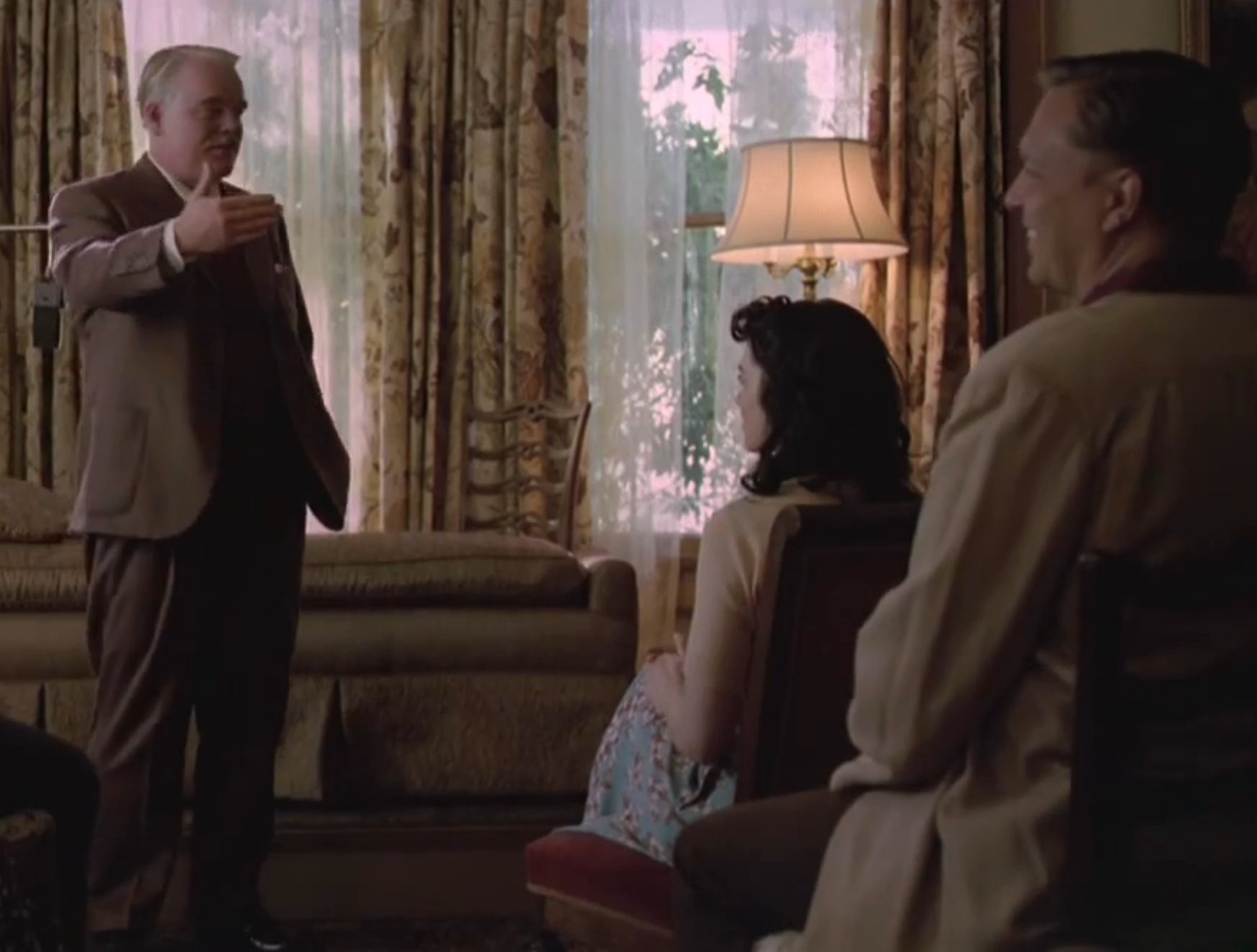 with Philip Seymour Hoffman in Paul Thomas Anderson's 