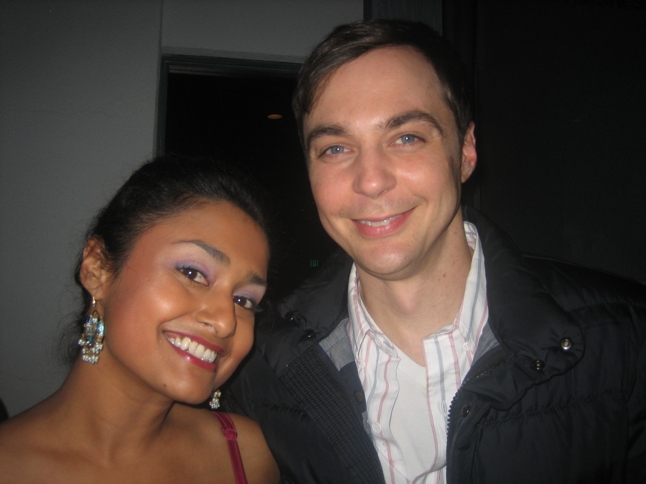 With Jim Parsons at The Big Bang Theory Season 5 Cast Party.