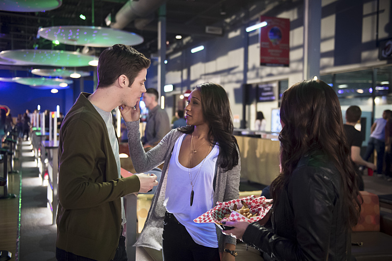 Still of Malese Jow, Grant Gustin and Candice Patton in The Flash (2014)