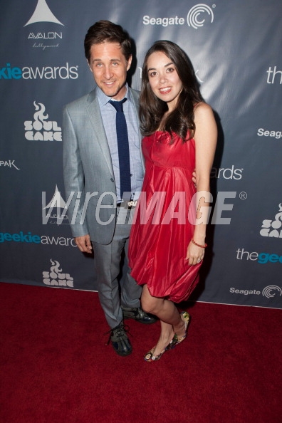 Yuri Lowenthal and Tara Platt at the 1st Annual Geekie Awards in Hollywood