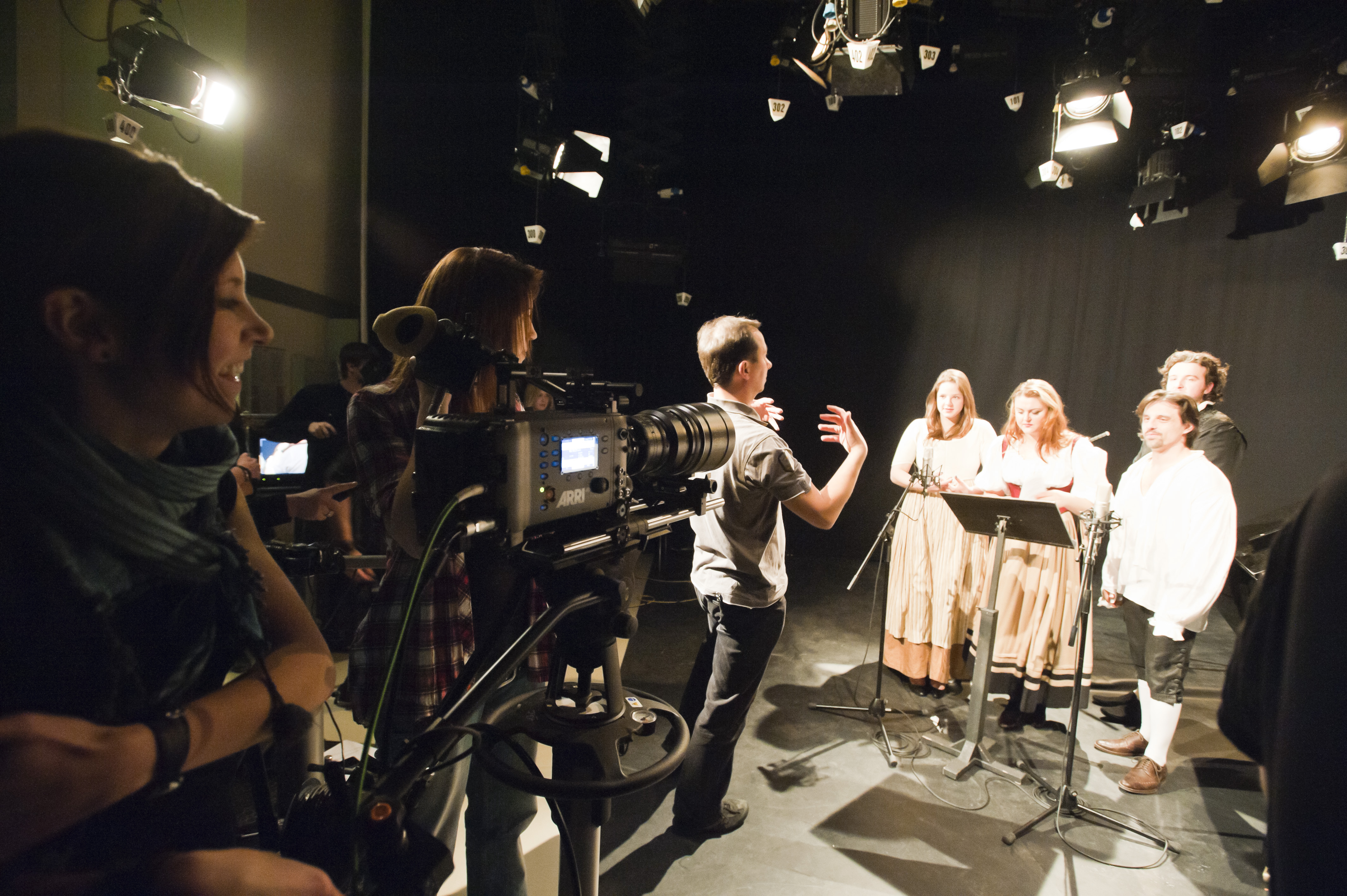 film studio work with opera singers