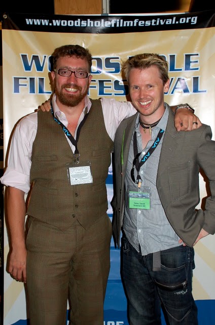 Writer Sam Forster and Producer Tobias Tobbell at Woods Hole Film Festival 2010 with The Drummond Will