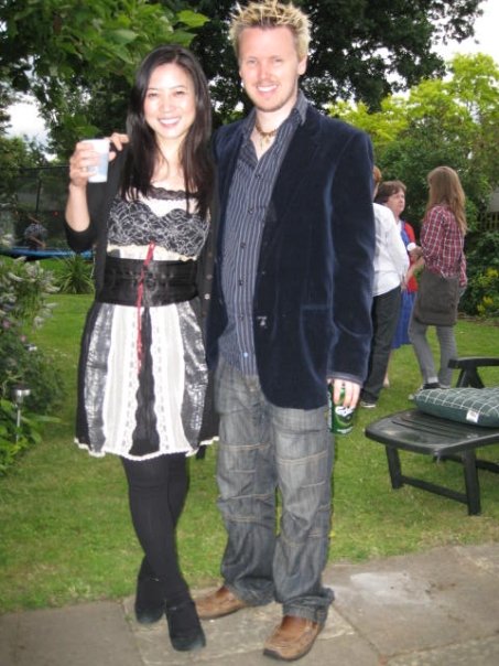 Actress Maye Choo with writer/director Tobias Tobbell