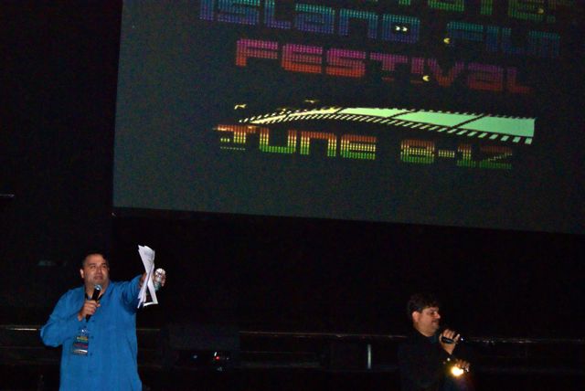 Director/Producer Sam Borowski fields questions during a Q&A for his film, NIGHT CLUB at the 2011 SINY Film Festival.