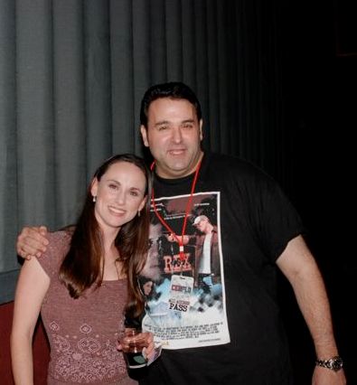Filmmaker Sam Borowski (R) of THE MANDALA MAKER and REX, poses with actress, Arian Ash, star of SCARE ZONE and the Colin Farrell vehicle PHONE BOOTH, at the 2009 Central Florida Film Festival.