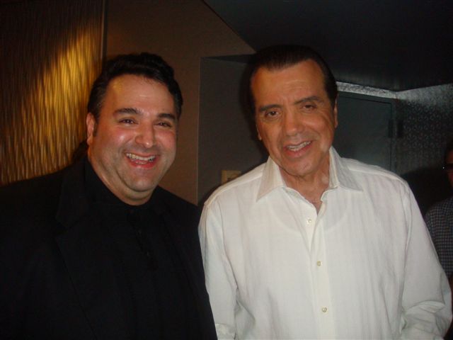 Award-winning filmmaker, Sam Borowski, shares a laugh with Academy-Award nominated actor, Chazz Palminteri (A Bronx Tale, Bullets Over Broadway).