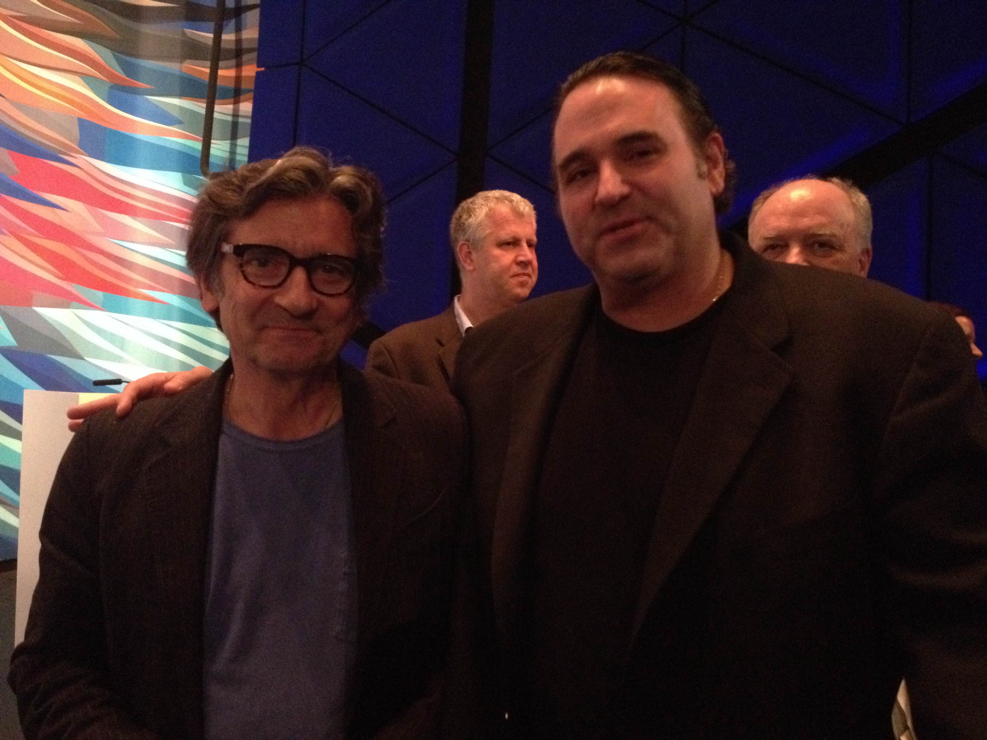 Academy-Award Nominated Actor/Director Griffin Dunne poses with Award-Winning Director/Producer Sam Borowski at the Premiere of 