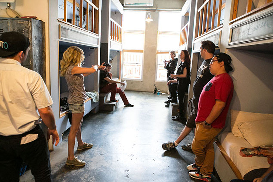 Directing on the set of 