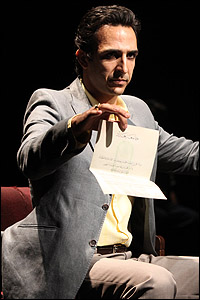 Amir Arison in Aftermath at New York Theatre Workshop