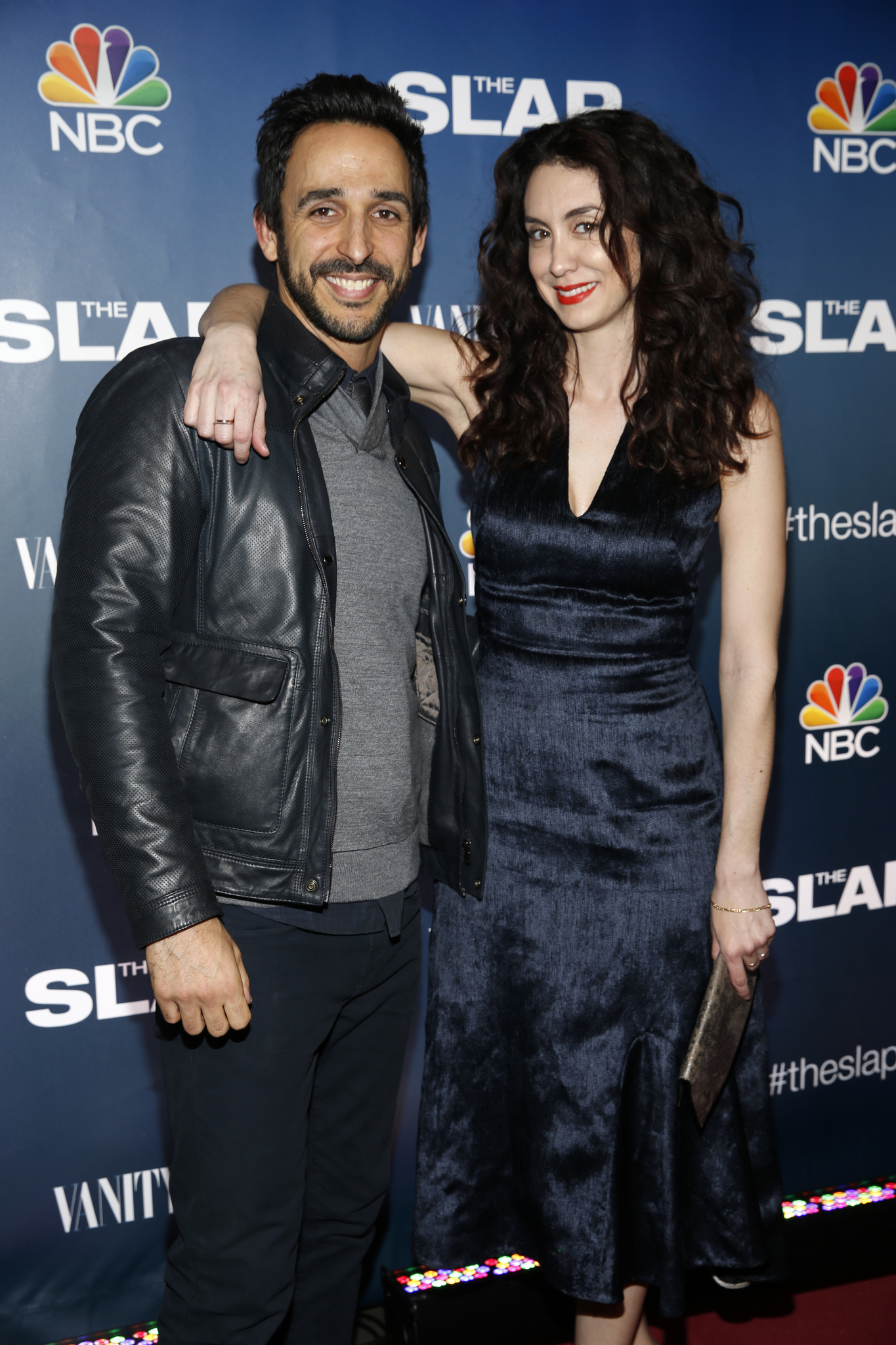 Amir Arison and Mozhan Marnò at event of The Slap (2015)