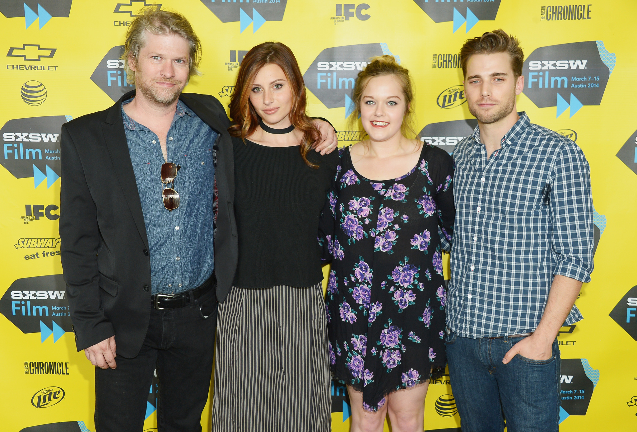 Todd Lowe, Aly Michalka, Sophi Bairley and Dustin Milligan at event of Sequoia (2014)