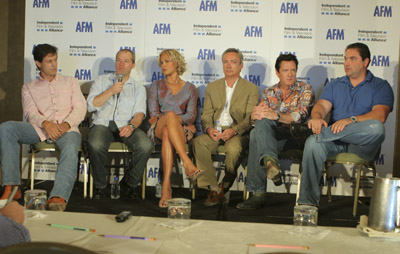 Michael Madsen, Udo Kier, Michael Paré, Uwe Boll, Kristanna Loken and James Schramm at event of BloodRayne (2005)