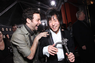 Aaron Yoo and Jonathan Sadowski at event of Penktadienis, 13-oji (2009)