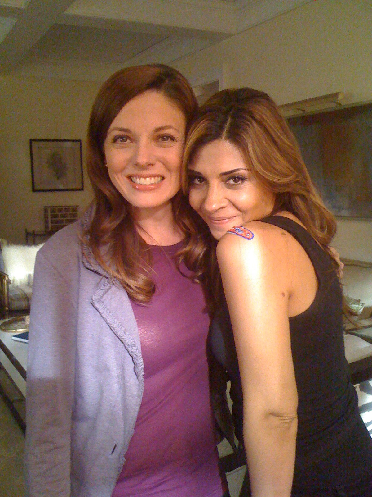 Necessary Roughness shoot. Claire Bronson and Callie Thorne.