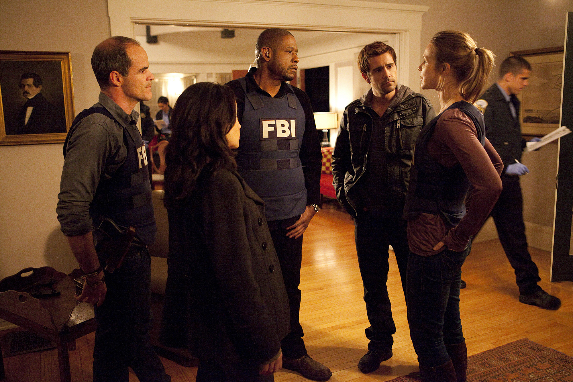 Still of Janeane Garofalo, Forest Whitaker, Beau Garrett, Matt Ryan and Beth Griffith in Criminal Minds: Suspect Behavior (2011)