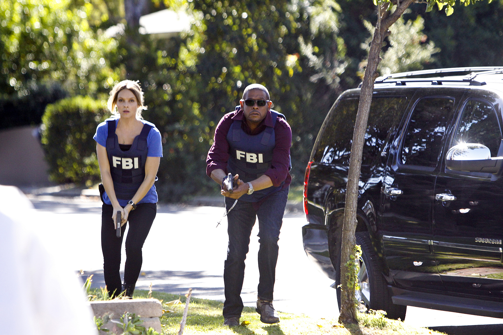 Still of Forest Whitaker and Beau Garrett in Criminal Minds: Suspect Behavior (2011)