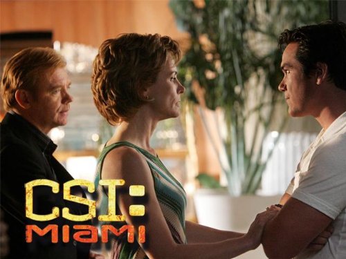 Still of David Caruso, Dean Cain and Leslie Hope in CSI Majamis (2002)