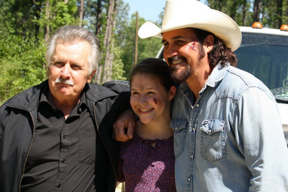 With Chesney Mitchell, Joe Estevez on the set of 2012 Horror film of the year RUGARU directed by TONY SEVERIO.