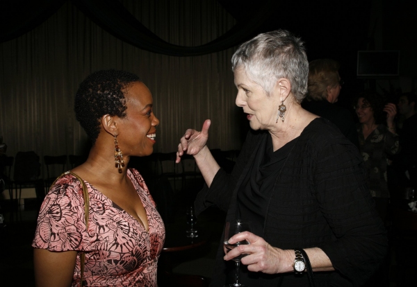 April Yvette Thompson and her dear friend and mentor, Lynn Redgrave at the Lucille Lortell Awards where they were both nominated for their solo plays.