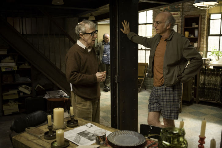 Still of Woody Allen and Larry David in Kad ir kas benutiktu (2009)