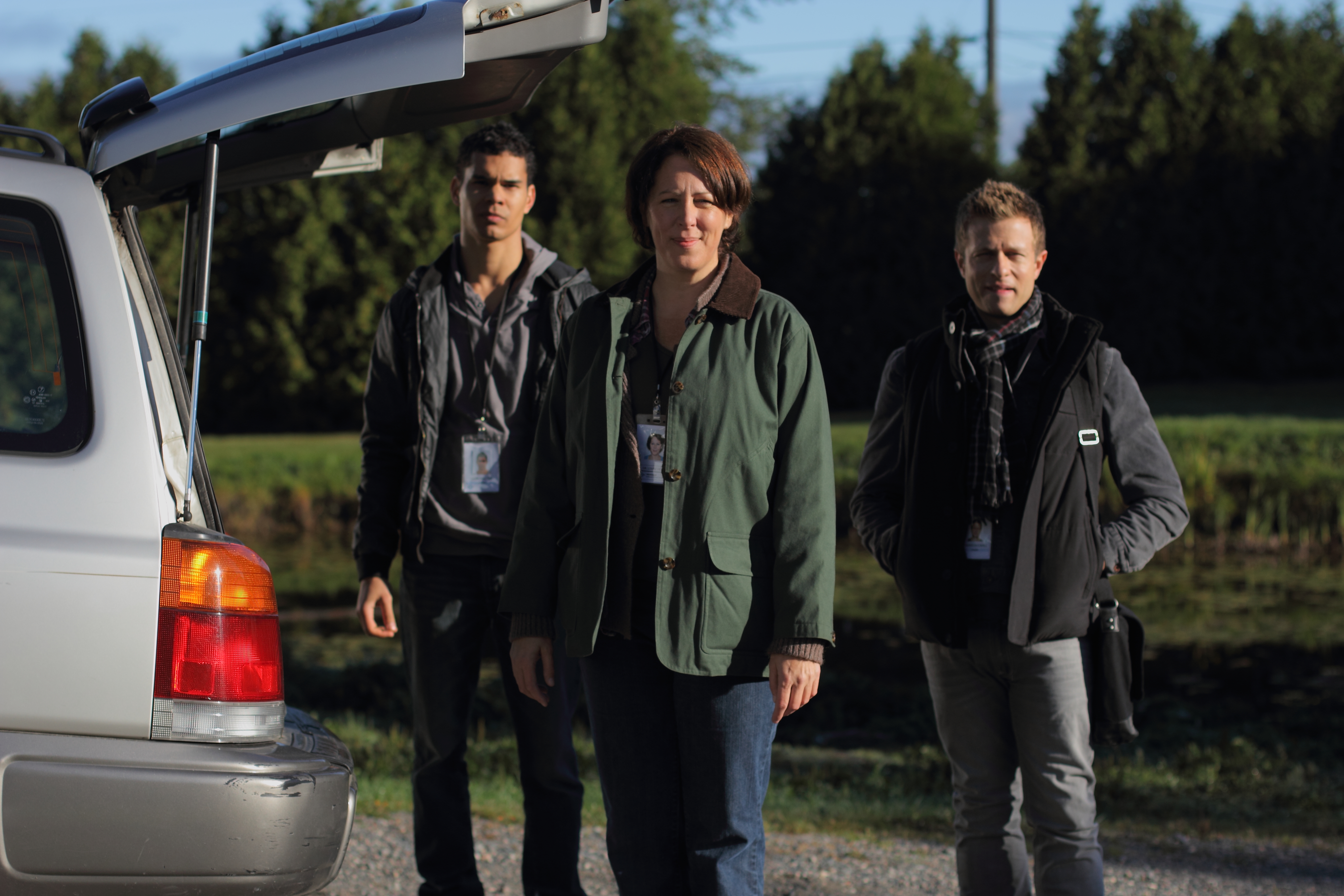 Danielle Bourgon with Mark Coles Smith and Jamie Spilchuk in Hard Rock Medical (2013)