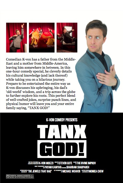 Tanx God! (1 Hour Comedy Special) K Moezzi ~dvd cover art
