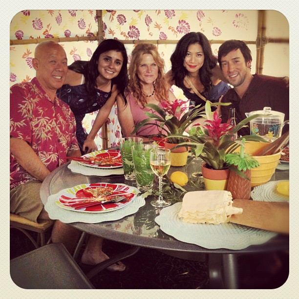 Cast of 'The Happiest Person in America'- Michael Paul Chan, Shiri Appleby, Dale Dickey, Liza Lapira, Steve West