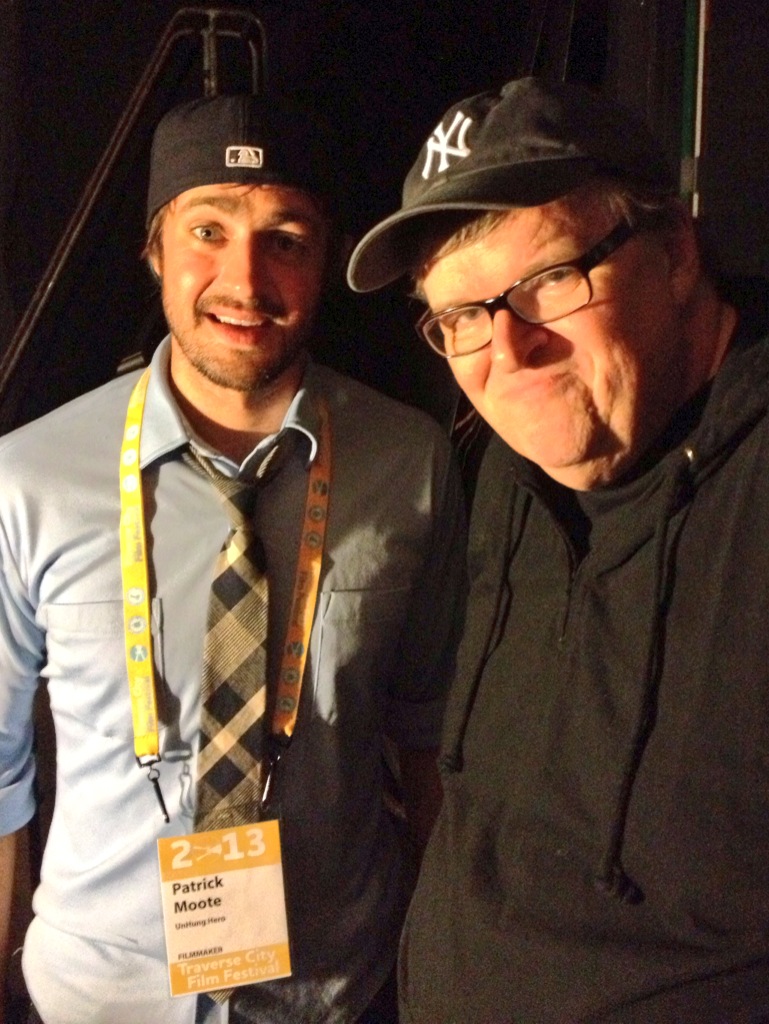 Michael Moore, and I at the Traverse City Film Festival. One great man, created one great festival... imagine that!!