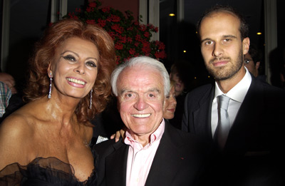 Sophia Loren, Edoardo Ponti and Jack Valenti