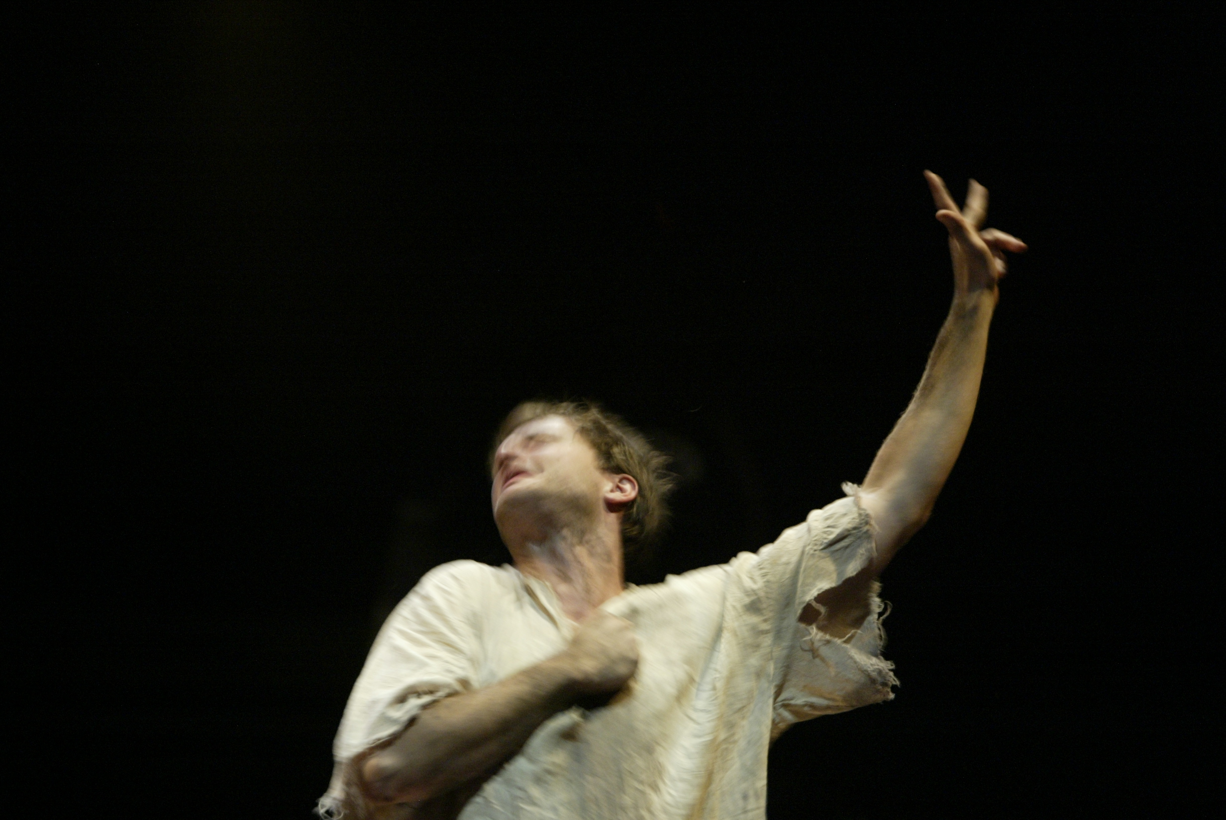Chandler Williams as Clarence in the Prison Scene from Sam Mendes' Bridge production of Richard III.