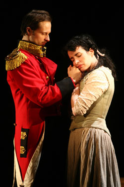 The love scene from Translations, Manhattan Theatre Club, 2007. Chandler Williams and Susan Lynch