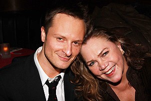 Chandler Williams and Kathleen Turner, Opening Night of Crimes of the Heart.