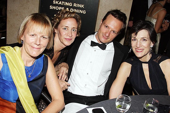 Phyllida Lloyd, Janet McTeer, Chandler Williams, Harriet Walter at 2009 TONY after-party.