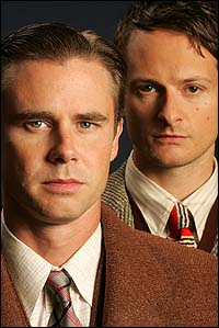Sam Trammell and Chandler Williams, publicity shot for ROPE, based on Leopold and Loeb.