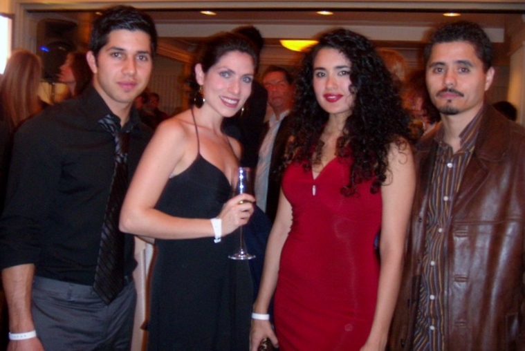 Jorie Burgos Actress and Casting Assistant at the 2008 Independent Spirit Awards after party with Actors Walter Perez, Veronica Loren & Abel Becerra.