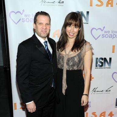 Joanna Parson and Adam Wald at the 2013 Indie Soap Awards.