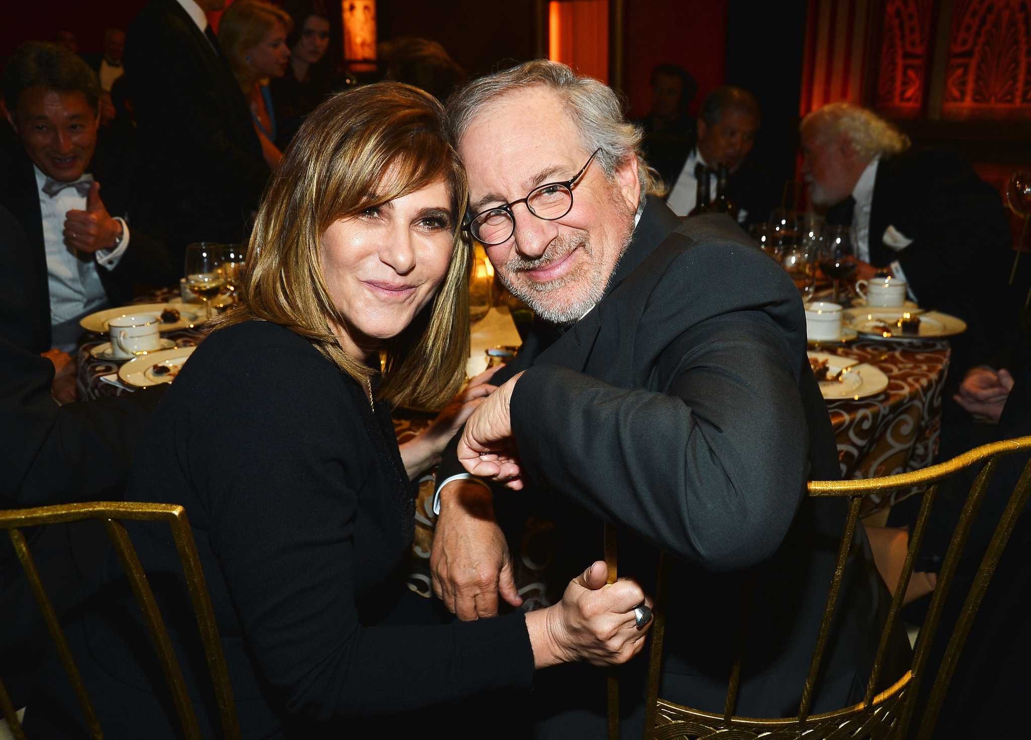 Steven Spielberg and Amy Pascal
