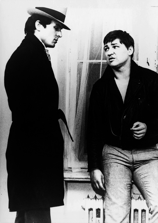 Ulli Lommel and Rainer Werner Fassbinder in Liebe ist kälter als der Tod (1969)