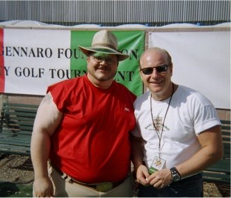 Bubba Da Skitso with Hysterical Comedian, New Jersey's Bad Boy Mike Marino at the Hollywood Italian Festival. Vinnie! Get The Bat!